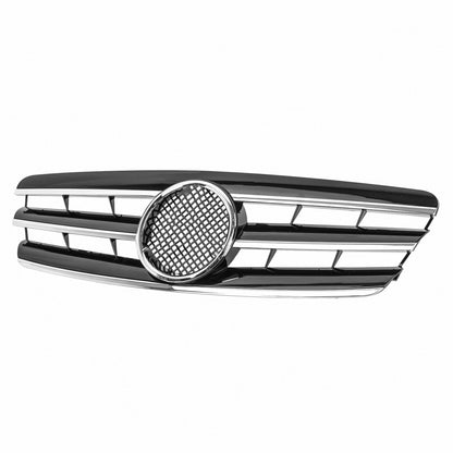 FRONT GRILLE MERCEDES C CLASS W203 S203 GLOSS BLACK