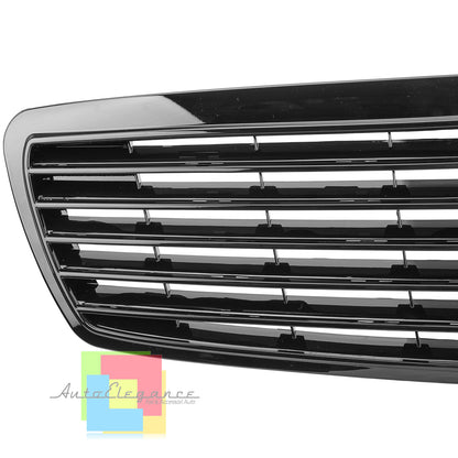 MERCEDES E-CLASS W211 2003-2006 BLACK FRONT GRILLE AMG