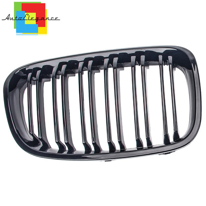 MUSTACHE GRILLE SERIES 1 F20 F21 2010 - 2015 M LOOK 3 COLORS DOUBLE KIDNEY GLOSSY BLACK NEWS