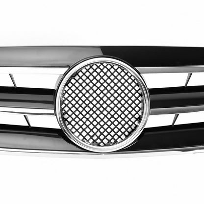 FRONT GRILLE MERCEDES C CLASS W203 S203 GLOSS BLACK