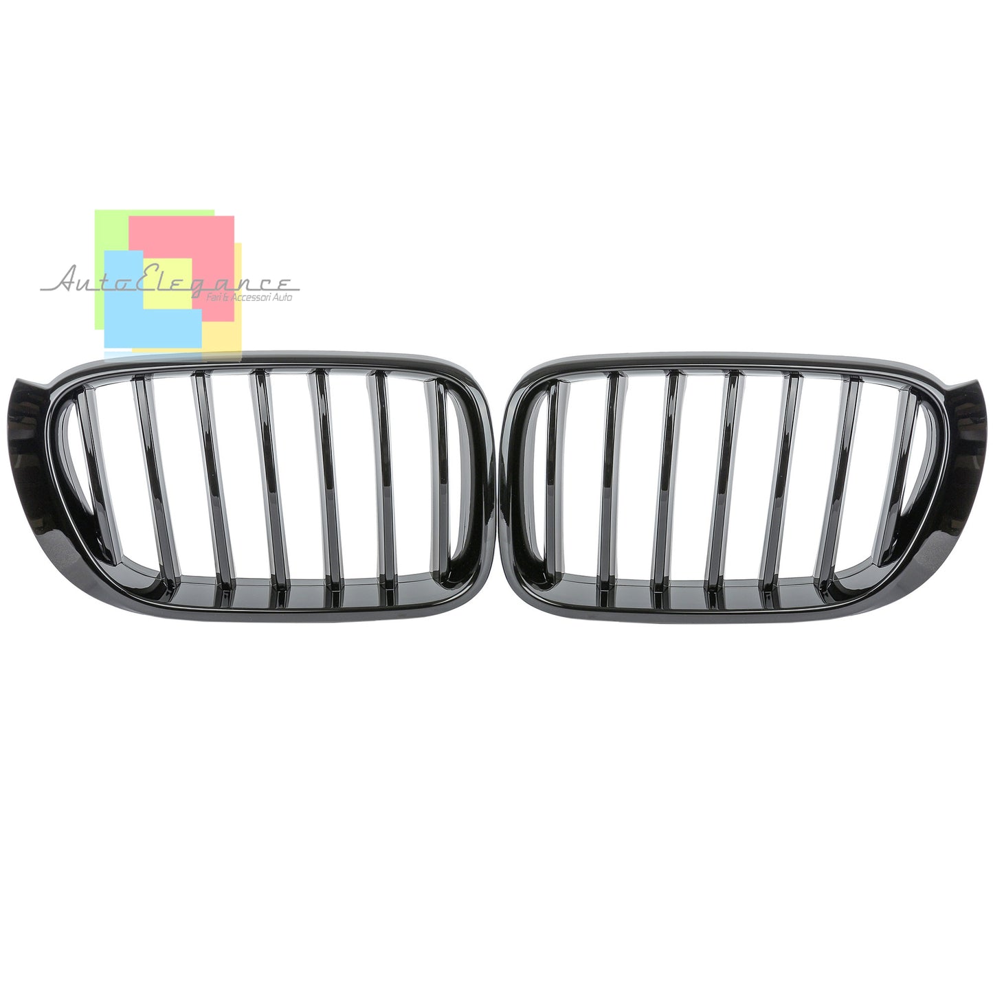 BMW X4 F26 X3 F25 2014+ GRIGLIE ANTERIORI NERE DESIGN M AUTOELEGANCERICAMBI