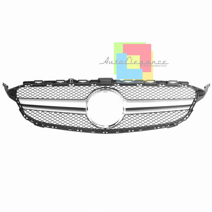 MERCEDES CLASSE C W205 S205 2014-2018 GRIGLIA ANTERIORE AMG PROFILO SATINATO