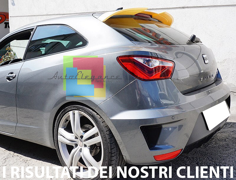 SEAT IBIZA 6J 3 PORTE 2008-2017 SPOILER POSTERIORE SUL TETTO IN ABS LOOK CUPRA