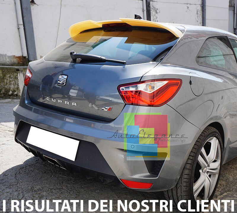 SEAT IBIZA 6J 3 PORTE 2008-2017 SPOILER POSTERIORE SUL TETTO IN ABS LOOK CUPRA