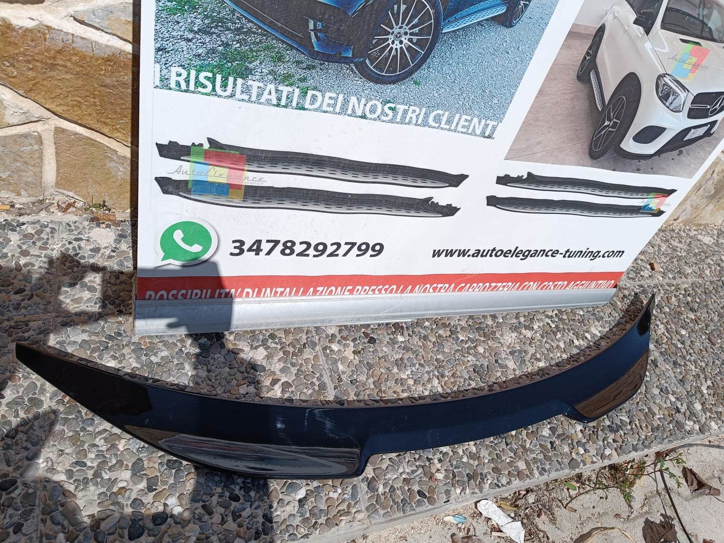 ALFA ROMEO STELVIO TRUNK SPOILER ABS GLOSSY BLACK ABS SPORTS HOOD