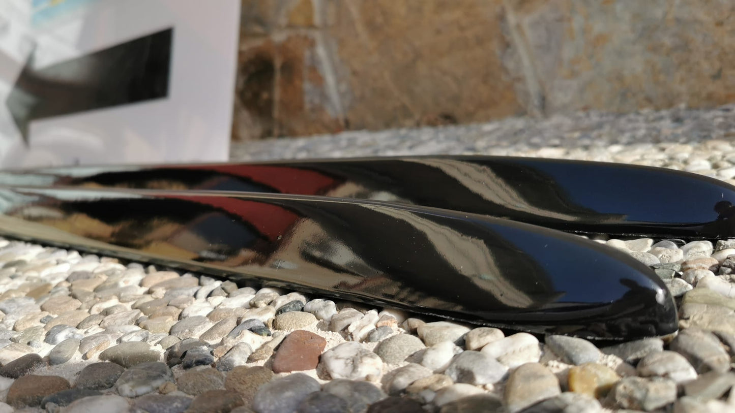 SIDE SKIRTS AUDI A6 C7 4G AVANT SEDAN SLINE S4 RS4 ABS GLOSSY BLACK