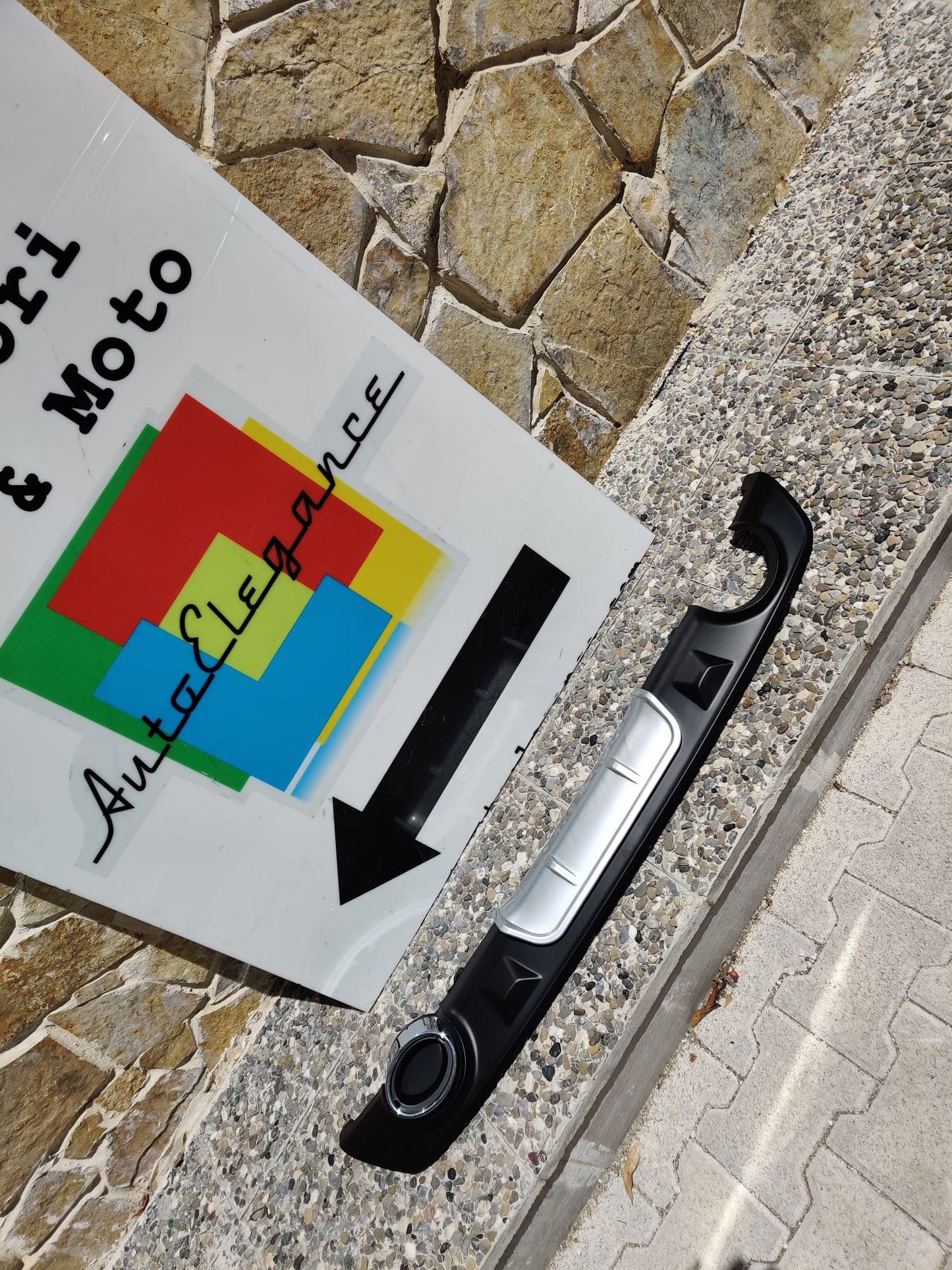 RENAULT MEGANE 4 SALOON DIFFUSER UNDER REAR BUMPER ABS ROUND TIP