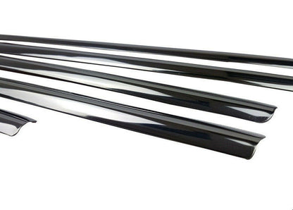 MODANATURE ADESIVE FIAT BRAVO II 2006- CORNICI FINESTRINI CROMATE ACCIAIO INOX .