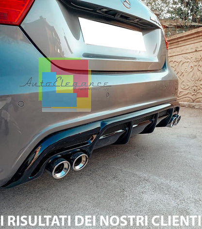 MERCEDES CLASSE A W176 2012 AL 2018 DIFFUSORE AMG LOOK POSTERIORE ABS