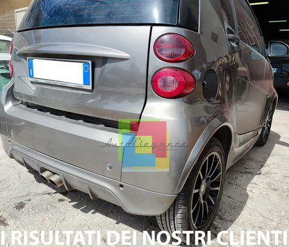 SMART FORTWO 451 SET 4 PIECES SPOILER MUDGUARDS WIDEENED IN ABS