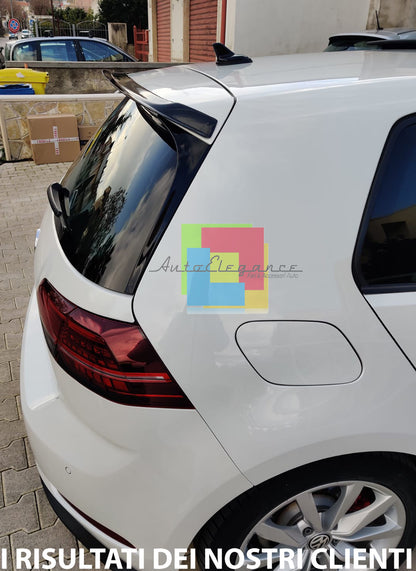 VW GOLF 7 STANDARD 2012-2016 ADDITIONAL REAR ROOF SPOILER ABS LOOK BLACK