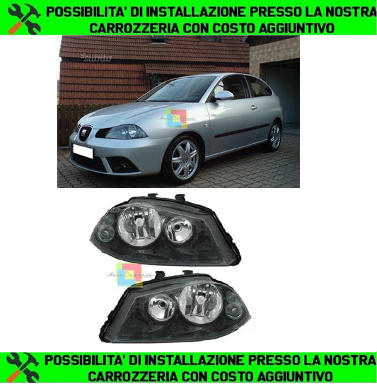 SEAT CORDOBA 6L 10/2002-11/2008 FARI ANTERIORI NERI