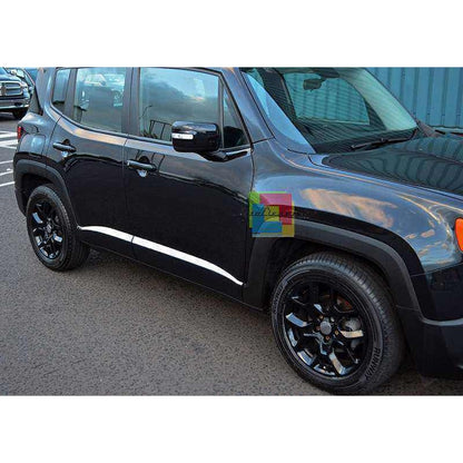 JEEP RENEGADE 2015+ MODANATURE LATERALI CROMATE ACCIAIO INOX