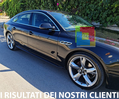 MINIGONNE LATERALI AUDI A5 S5 SPORTBACK 08-14 LOOK S-LINE SOTTOPORTA