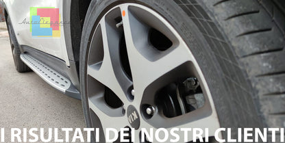 PEDANE LATERALI KIA SPORTAGE 2015+ SOTTO PORTA ACCIAIO INOX E PVC