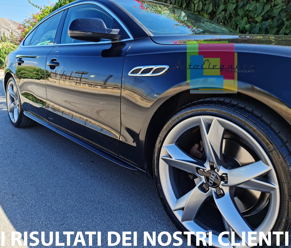 MINIGONNE LATERALI AUDI A5 S5 SPORTBACK 08-14 LOOK S-LINE SOTTOPORTA