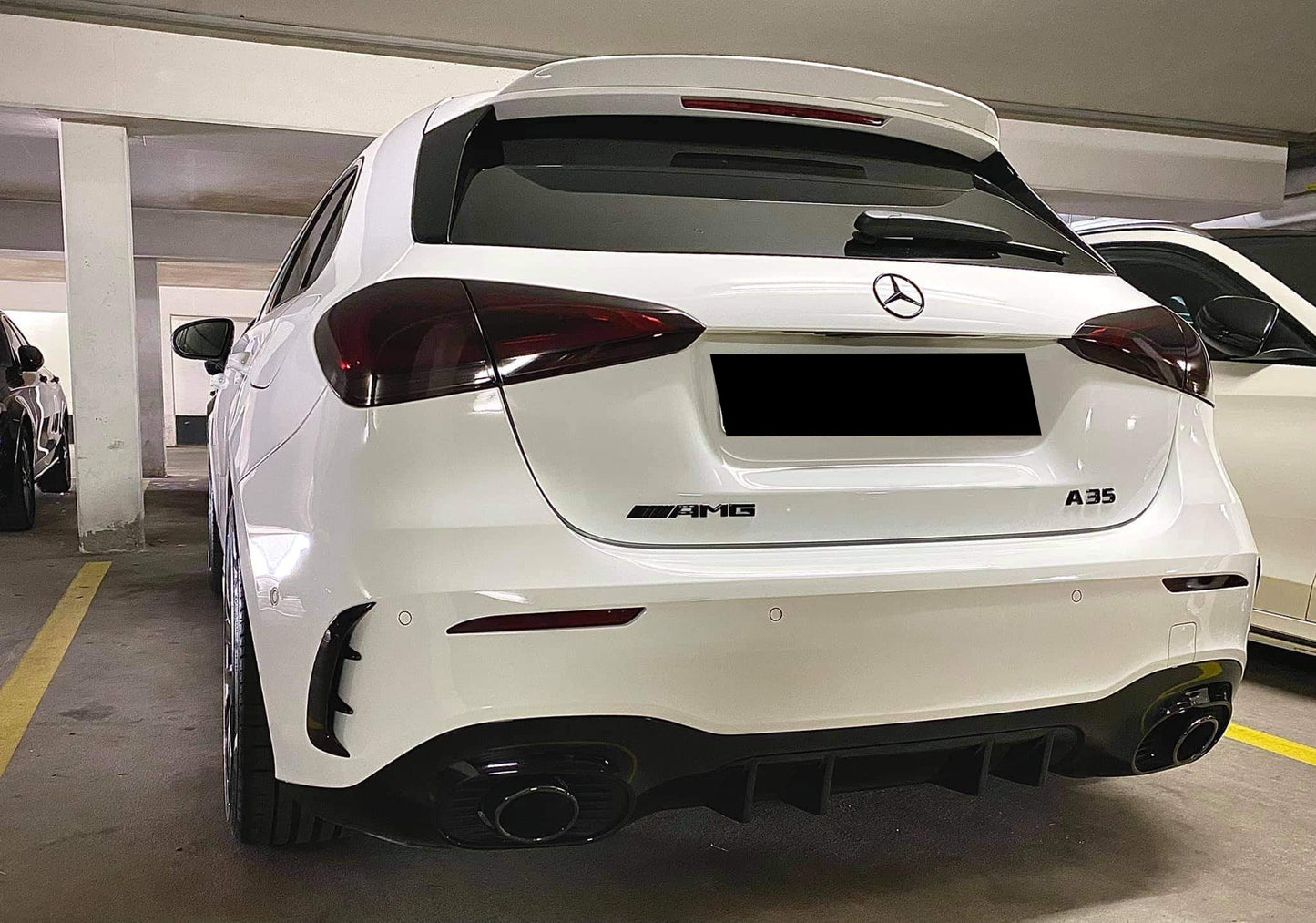 MERCEDES CLASSE A W177 SPOILER POSTERIORE AMG TETTO BASSO ABS / PLASTIC