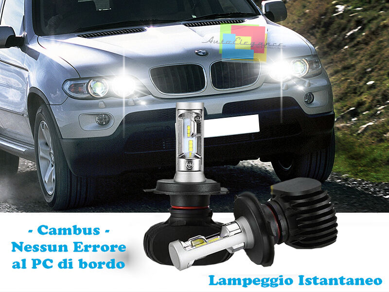 LAMPADE ABBAGLIANTI LAMPEGGIO ISTANTANEO LED BMW X5 E53 2000-2007 CREE