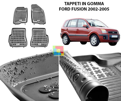 FORD FUSION 2002-2005 TAPPETINI AUTO IN GOMMA - TAPPETI TOP QUALITA -1