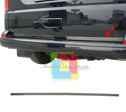 VW T6 MULTIVAN 2015+ PIASTRA CROMATA PORTELLONE POSTERIORE INOX