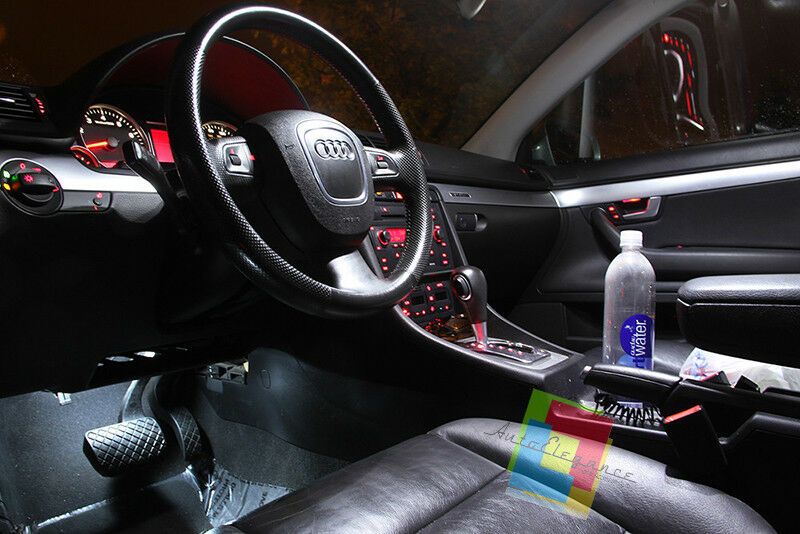 KIT COMPLETO LED LUCI INTERNO AUDI A4 B6 / B7 AVANT SMD BIANCO GHIACCIO CANBUS