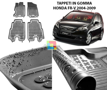 HONDA FR-V 2004-2009 TAPPETINI AUTO IN GOMMA - TAPPETI TOP QUALITA -1