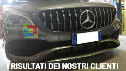 MERCEDES CLA W117 2013 AL 2016 GRIGLIA ANTERIORE AMG PANAMERICANA PROFILI CROMAT