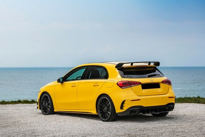MERCEDES A-CLASS W177 REAR SPOILER AMG LOOK ROOF ABS BLACK WING