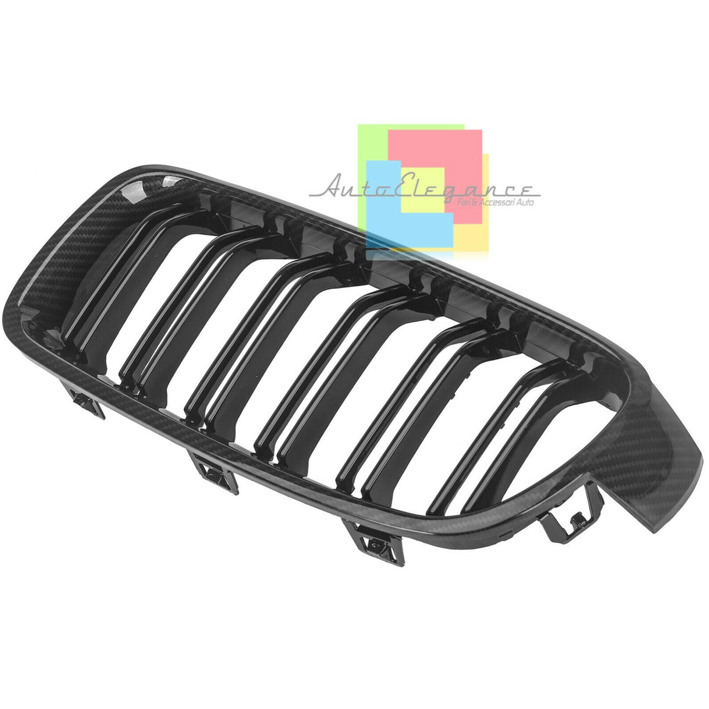 GRIGLIA ANTERIORE CALANDRA CARBON DOPPIA FASCIA M - BMW SERIE 3 F30 F31 2011+