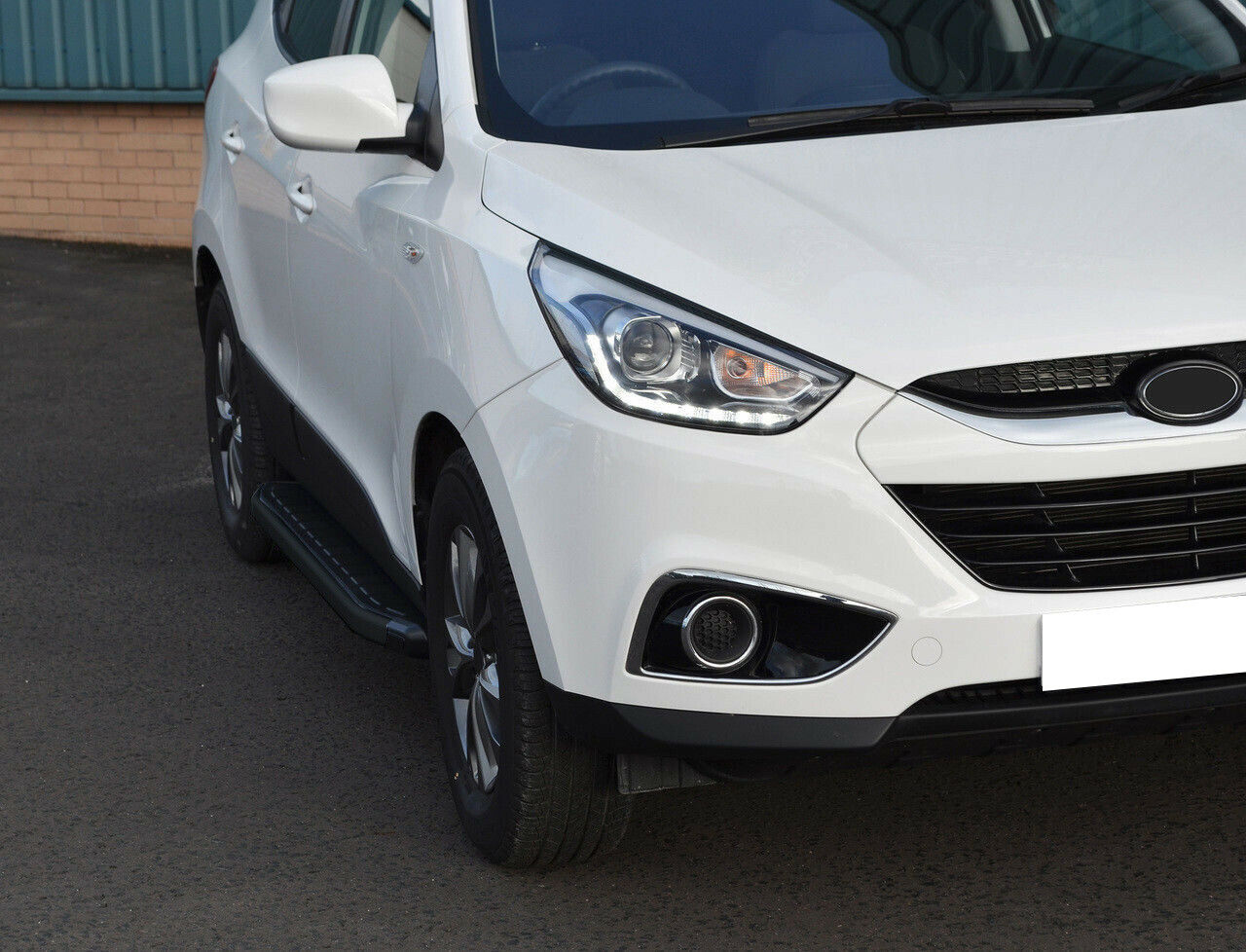 PEDANE LATERALI HYUNDAI IX35 SOTTO PORTA ANTISCIVOLO NERO - NEW