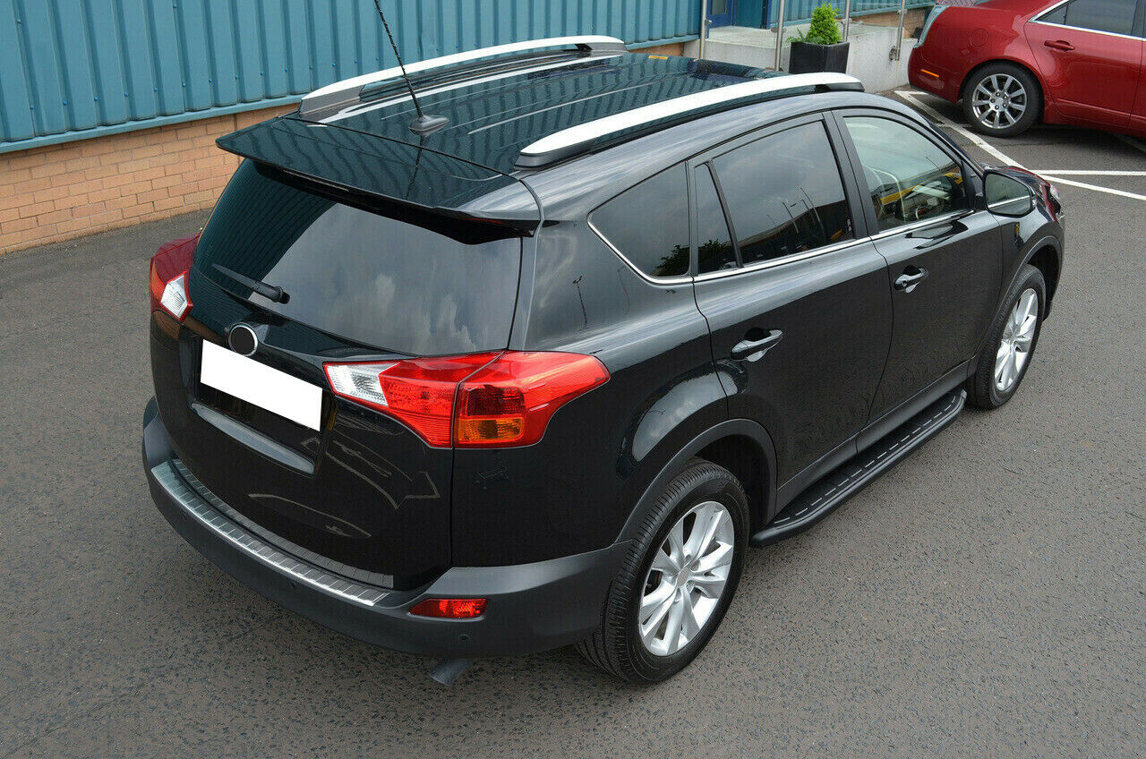 PEDANE LATERALI TOYOTA RAV4 RAV-4 2013-2018 SOTTO PORTA ANTISCIVOLO NERO - NEW