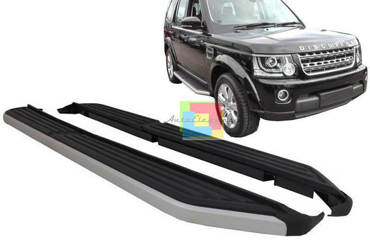 LAND ROVER DISCOVERY 3 / 4 SIDE STEPS UNDER DOOR IN ALUMINUM &amp; ABS