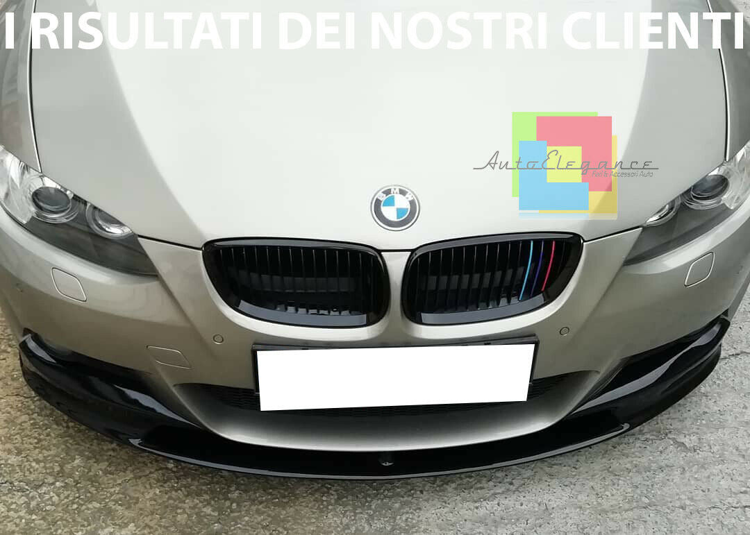 FRONT BUMPER UNDER BMW 3 E92 E93 2006-2009 DESIGN M SPORT ABS GLOSSY BLACK