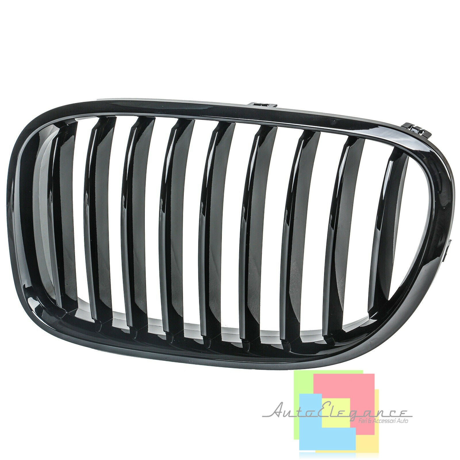 BMW SERIE 7 F01 F02 F03 F04 2012+ GRIGLIE ANTERIORI LOOK M CALANDRA NERO LUCIDO AUTOELEGANCERICAMBI