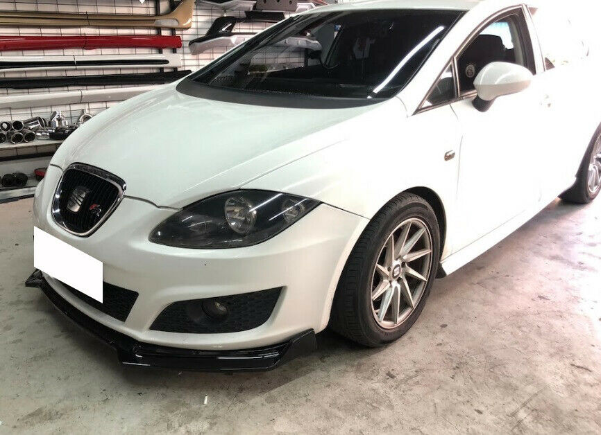 LAMA SOTTO PARAURTI ANTERIORE SEAT LEON 1P ABS SPORTIVO NERO LIP SPOILER