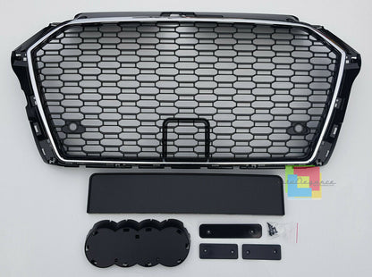 FRONT GRILLE AUDI A3 8V 2017+ FACELIFT RS3 HONEYCOMB CALANDRA NO LOGO