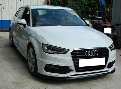 AUDI A3 8V 2012-2016 BLACK FOG LIGHT GRILLES IN ABS FOR SLINE S3 BUMPER