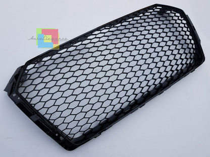 AUDI A4 B9 2015+ GRIGLIA ANTERIORE CALANDRA RS4 NIDO D'APE BORDO NERO AUTOELEGANCERICAMBI