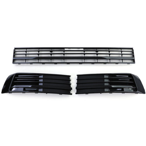 Gloss Black Radiator Grill Bumper for VW T6 Multivan without ACC 15-19