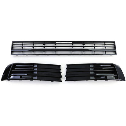 Gloss Black Radiator Grill Bumper for VW T6 Multivan without ACC 15-19