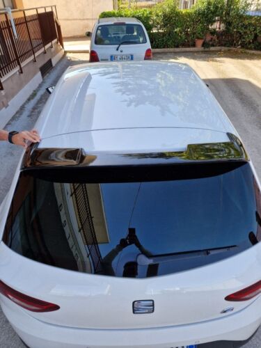 SPOILER TETTO SEAT LEON 5F 5 PORTE 2012-2020 POSTERIORE CUPRA R300  NERO