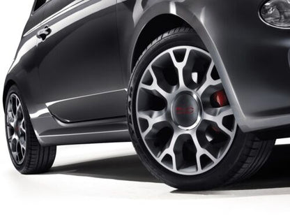 MINIGONNE LATERALI SOTTO PORTA SPORTIVI PER FIAT 500 LOOK TUNING VRT