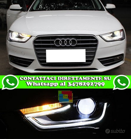 Audi a4 b8 2012-2015 fari anteriori diurne led AUTOELEGANCERICAMBI