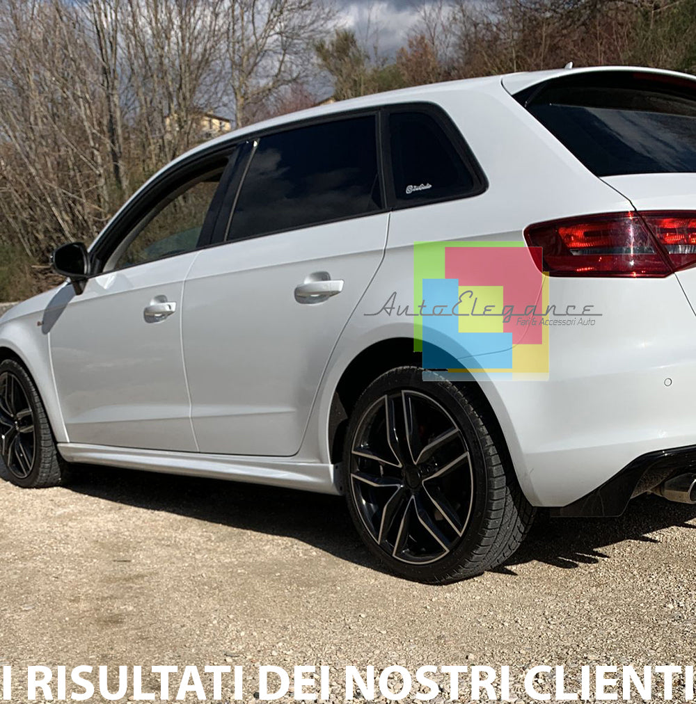 SIDE SKIRTS FOR A3 8V SPORTBACK 12-19 UNDER DOOR SPOILER ABS 0082