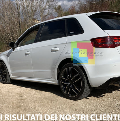 SIDE SKIRTS FOR A3 8V SPORTBACK 12-19 UNDER DOOR SPOILER ABS 0082
