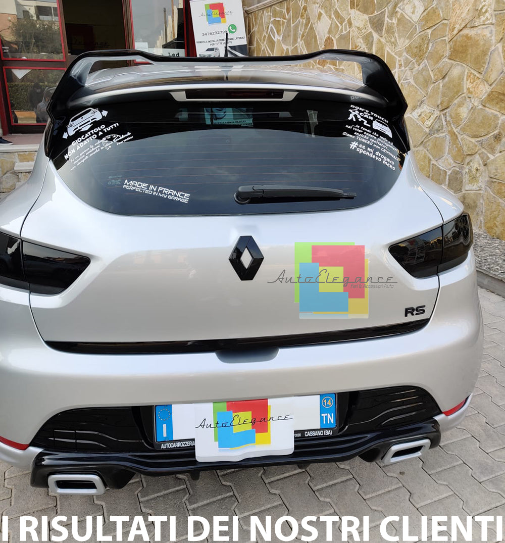 AUTOELEGANCETUNING - AUTOELEGANCETUNING - RENAULT CLIO IV 2012-2018 SPOILER  SOTTO PARAURTI ANTERIORE LOOK SPORTIVO RS ABS