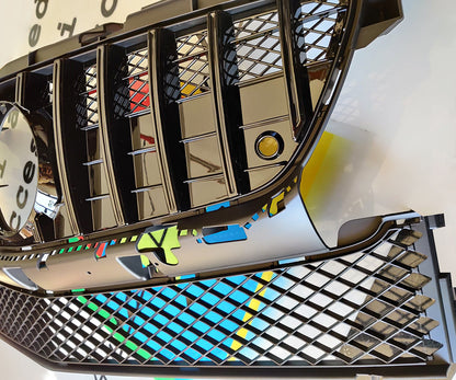 MERCEDES SLK R172 2011-2015 AMG FRONT GRILLE BLACK HONEYCOMB PROFILES