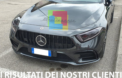 MERCEDES CLS W257 C257 2018+ AMG LOOK FRONT GRILLE BLACK PROFILES