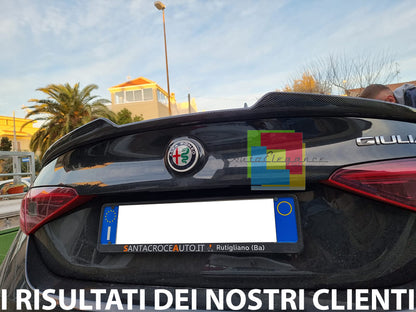 ALFA ROMEO GIULIA 2015-2021 HOOD SPOILER SPORTY DESIGN CARBON