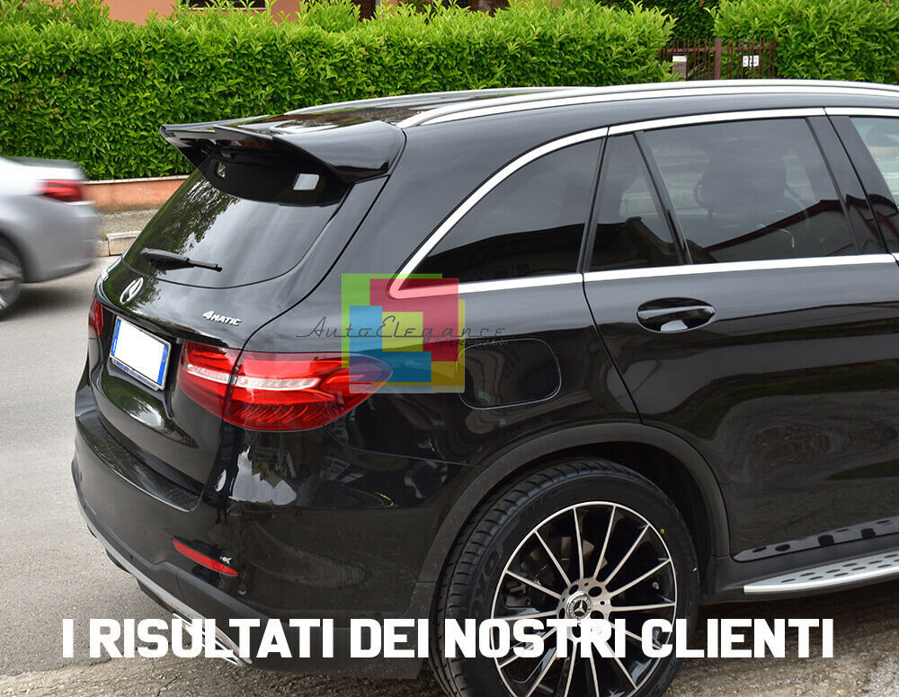 SPOILER AMG POSTERIORE SUL TETTO VERNICIATO NERO PER MERCEDES GLC X253 SUV 2015+